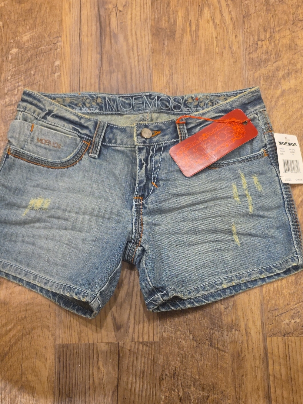 Women's Distressed Moemos Denim Shorts